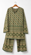 Olive Green Printed Co-ord Set