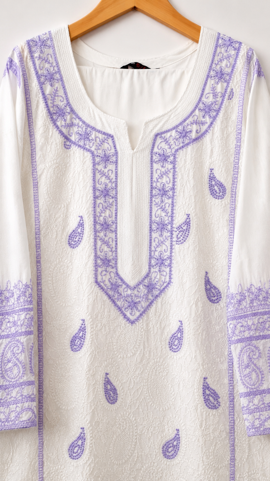 White Chikankari Embroidered Kurta Pant Set with Dupatta